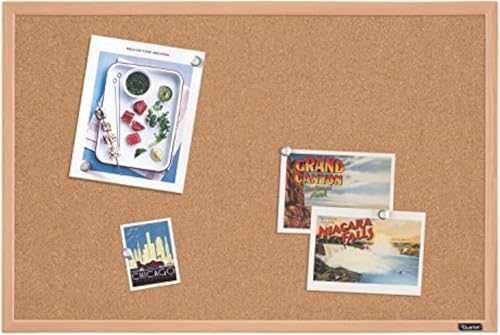 Quartet cork board used as a vision board