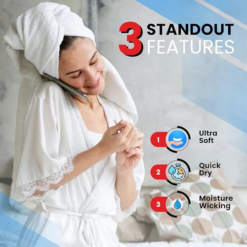 Four white cotton washcloths