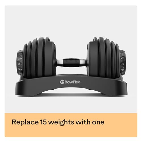 Ergonomic handle of Bowflex 552 dumbbell