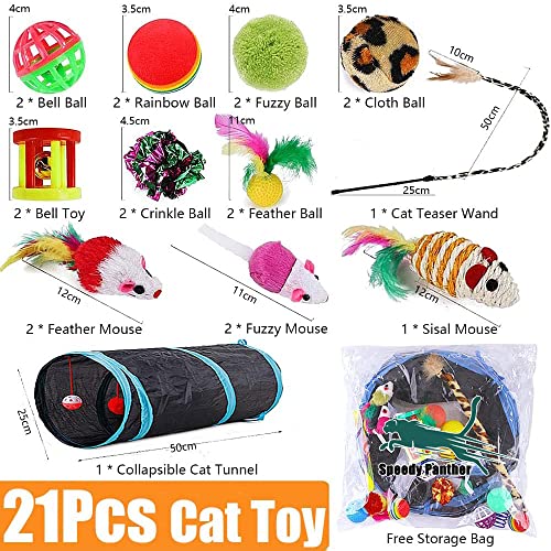 Collapsible cat tunnel included in CY182 set