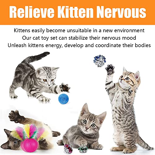 Assorted feather teaser wands for cats