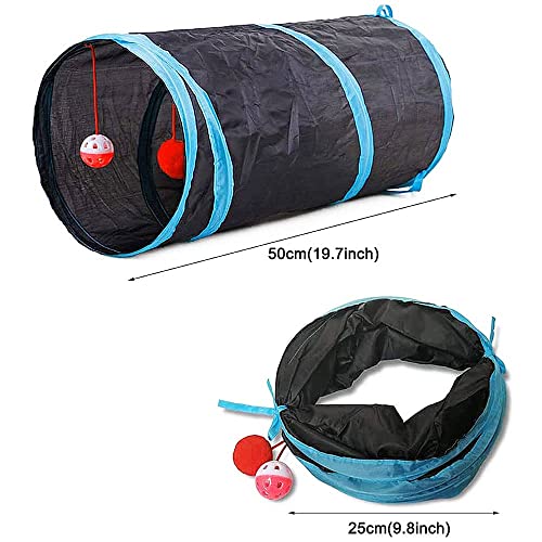 Folded cat tunnel for storage