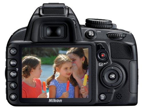 Detailed shot of Nikon D3100 grip and shutter button