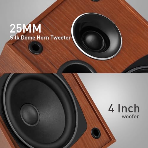 Back panel of Elimavi passive bookshelf speakers