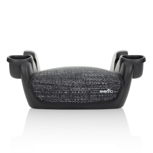 Evenflo GoTime No Back Booster Car Seat Static Black front view