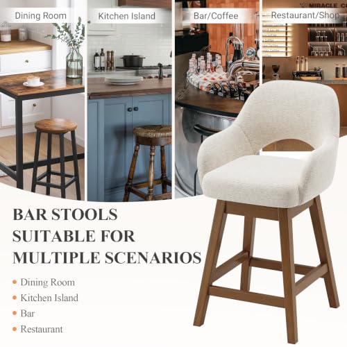 smartue 360° swivel counter stool