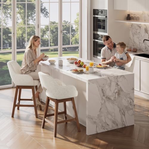 smartue durable wood bar chair with footrest