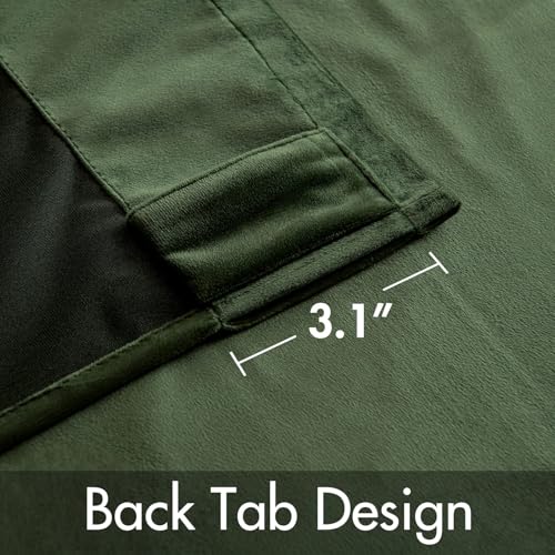 Back tab hanging option for MIULEE curtains