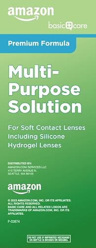 Front view of Basic Care contact lens solution twin pack