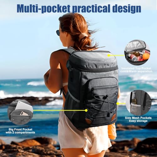 AMNOW backpack cooler side pockets and storage