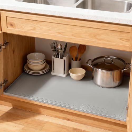 Flexible silicone sink mat texture