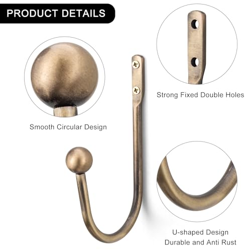 Included hardware for curtain hook installation