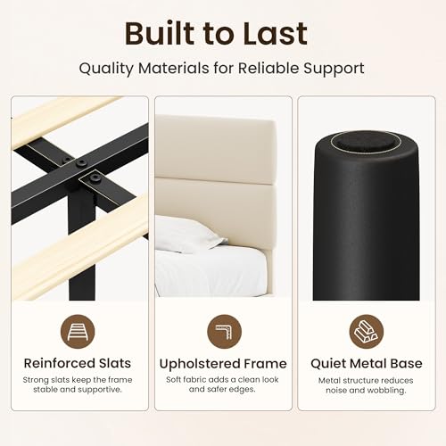 Adjustable headboard height feature