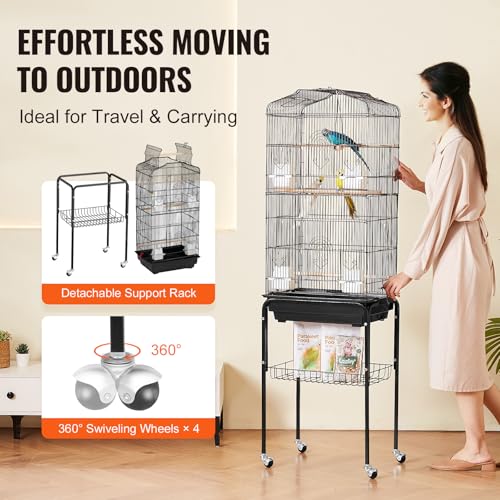 Removable base tray for VEVOR bird cage