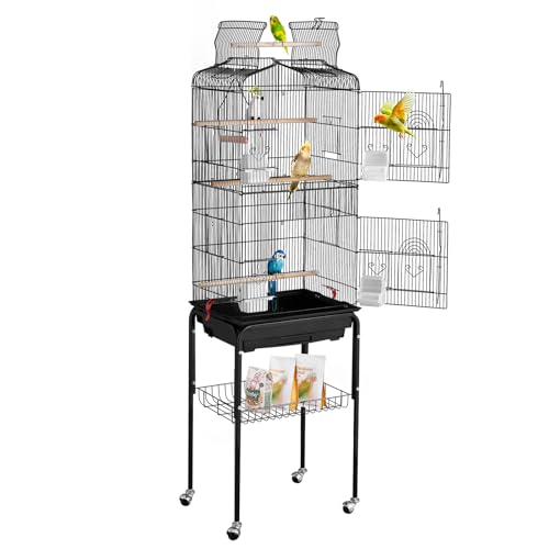 Black iron wire construction of VEVOR cage
