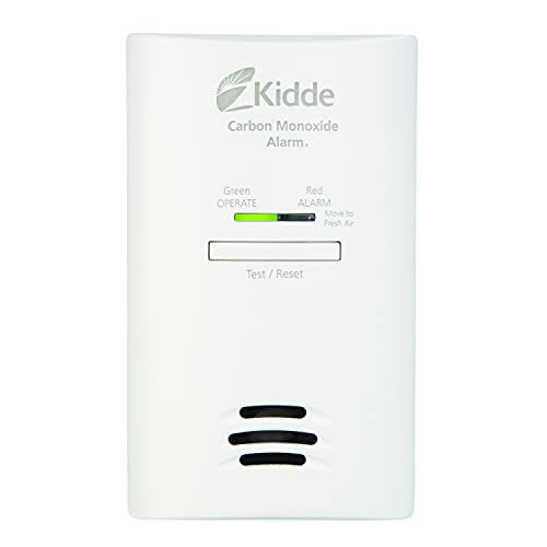 Kidde CO detector showing battery compartment