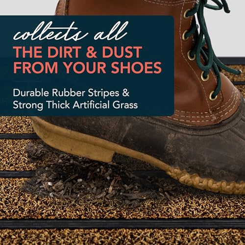 outdoor mat dirt trapping grass material