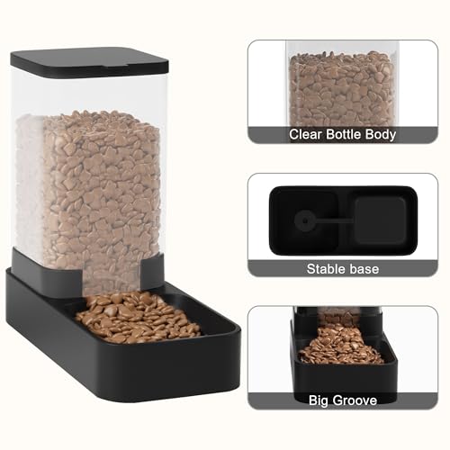 Top view of Wefeedy 3.3L food and water station components