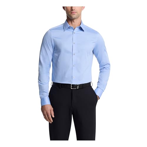 Front view of Calvin Klein slim fit solid shirt