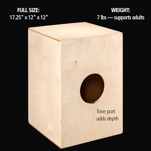 Meinl cajon in natural and wine red finish