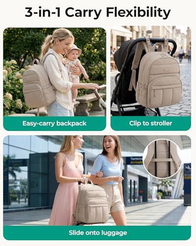 Included waterproof changing pad for BAGSMART bag
