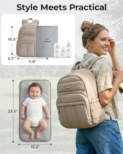 Rear trolley sleeve on BAGSMART baby bag