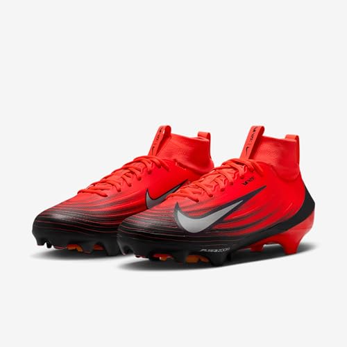 Close up of Nike branding on Vapor Pro 1 cleat