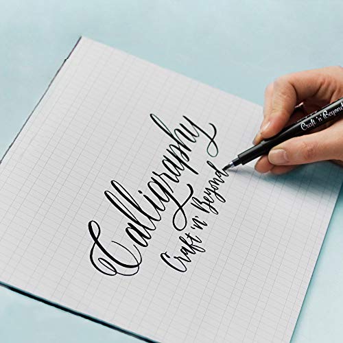 Calligraphy sample using Craft 'n' Beyond pens