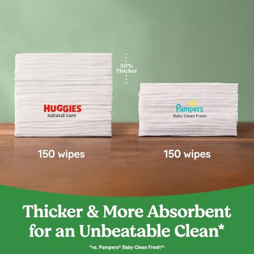 Huggies Natural Care wipes flip-top lid detail