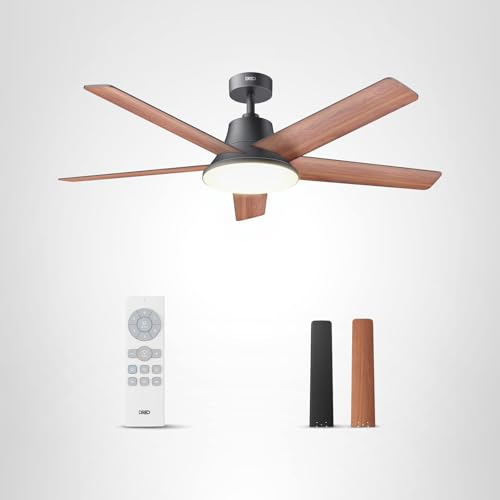 DREO fan with LED lights turned to warm setting