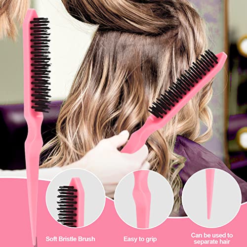 Rat tail comb for precision hair parting