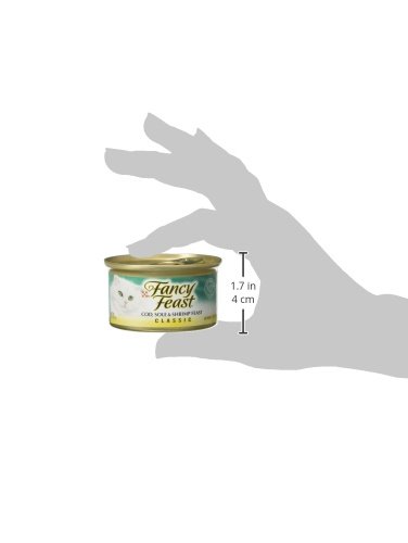 Close up of Fancy Feast Seafood Classic Pate can