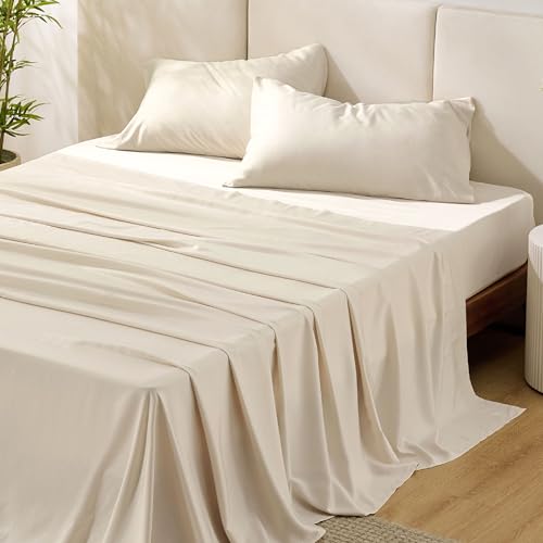 Bedsure bamboo king sheet set package