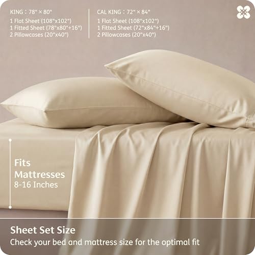 Bedsure cooling sheets on bed