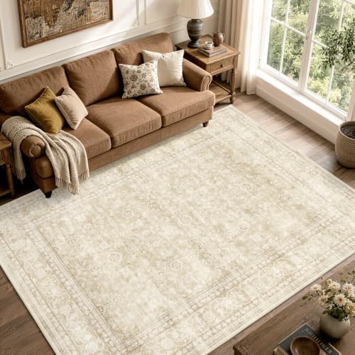 Soft texture of LoùtiRoot beige rug