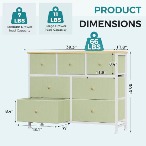 Deep fabric drawers for clothing storage