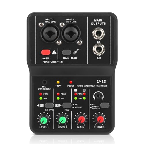 XTUGA Q-12 front panel with input knobs