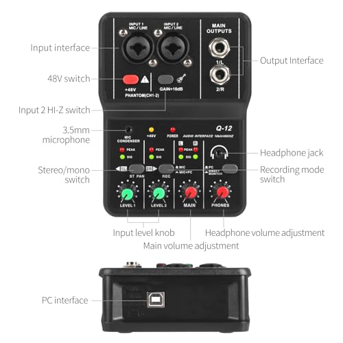 XTUGA Q-12 unit in a home studio setup