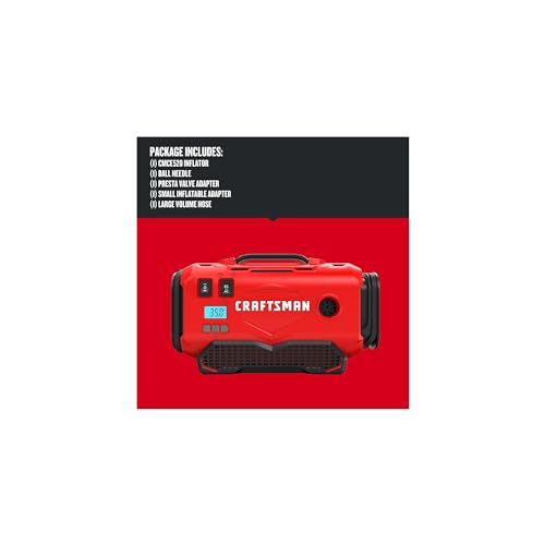 Digital display screen of the CRAFTSMAN inflator
