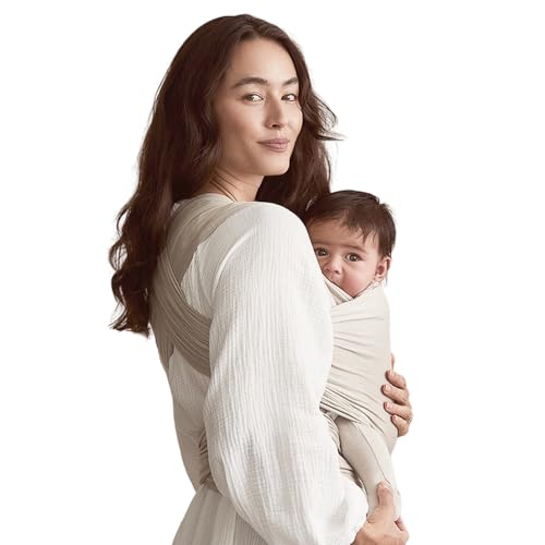 Solly Baby Wrap in Spelt color flat lay