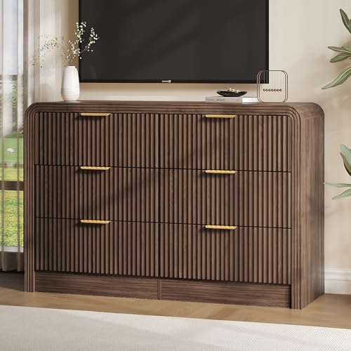 Detailed shot of rounded dresser corner and finish