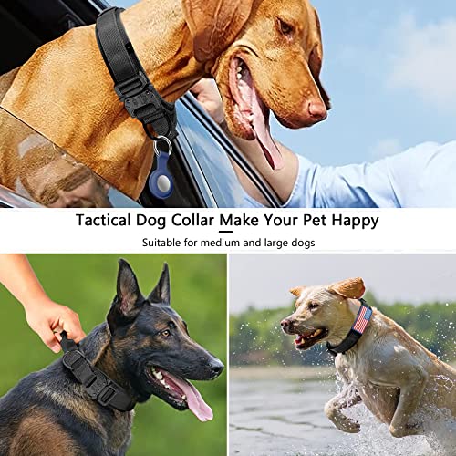 Black tactical collar with velcro patches