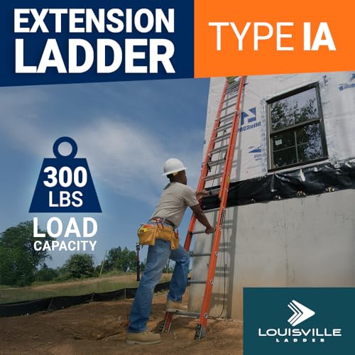 Louisville Ladder extension ladder with MAXLOCK RUNG LOCK