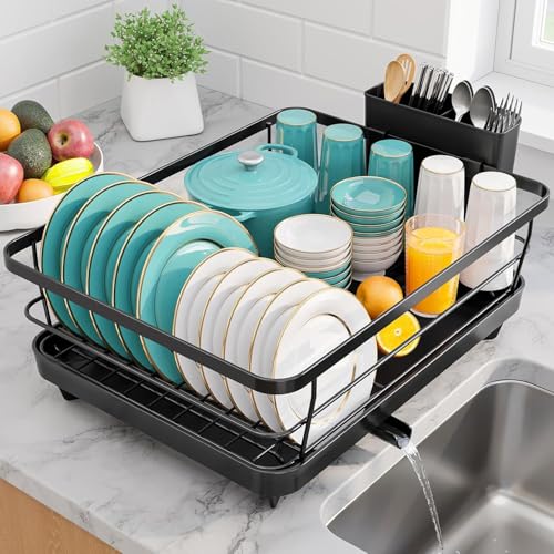 Sakugi dish drying rack in black