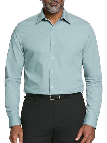 Van Heusen Ocean Mist dress shirt front view