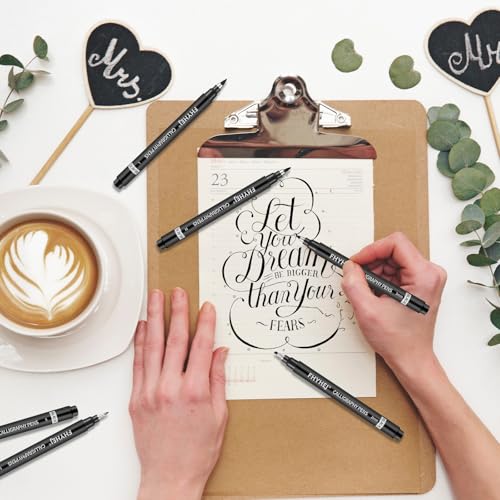 Black ink strokes on white paper