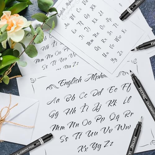 Sample hand lettering using Fhyhej pens