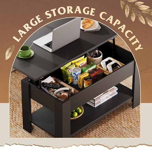 Hidden storage compartment inside WLIVE table