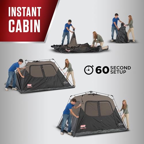 Coleman tent WeatherTec fabric detail