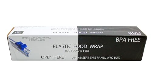 24/7 BAGS Plastic Food Wrap 800 SQ. FT. box